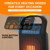 SKONYON 1500W PTC Space Heaters Portable Electric Heater with Remote, 60° Oscillation - 2 of 4