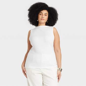 Women's Plus Size Puff Elbow Sleeve Eyelet Shirt - A New Day™ White 4x :  Target