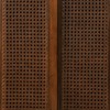 Unikito Mid Century Modern Rattan Sideboard Cabinet, Buffet Cabinet for Entryway Hallway Living Room, Adjustable Shelf, Dark Wood, 31.5"*15.75"*36" - image 3 of 4