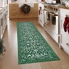 TackView Washable Christmas Runner Rug, Non Shedding Christmas Carpet with Non-Slip Backing, Christmas Rugs Floor Carpet for Hallway - 3 of 4