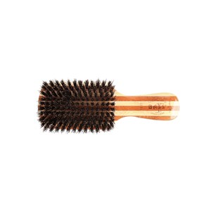 Bass Brushes Men's Hair Brush Wave Brush with 100% Pure Premium Natural Boar Bristle SOFT  Pure Bamboo Handle Classic Club/Wave Style - 1 of 4
