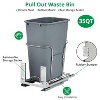 35 QT Garbage Waste Recyling Bin with Full Extension Slides, Pullout Trash Can for Under Kitchen Cabinets - 4 of 4