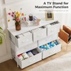 7 storage Spaces, assembled wardrobe lockers, bedroom furniture lockers,White - 2 of 4