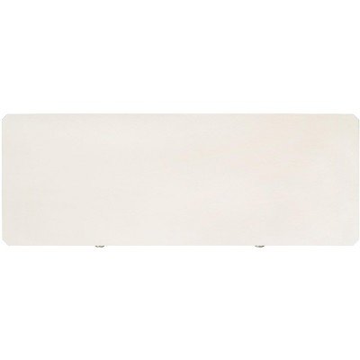 Distressed White French Country 2-Drawer Console Table