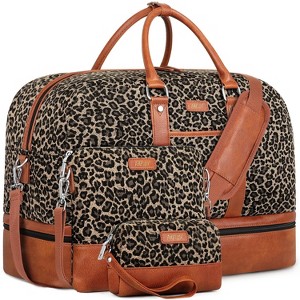 Generic Weekender Bags for Women, Large Overnight Bag Canvas Travel Duffel Bag - 1 of 4