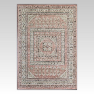 Rugs America Harper Pink Transitional Vintage Area Rug