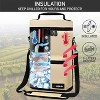 OPUX Wine Bag 2 Bottle Tote Carrier, Leakproof Portable Padded Insulated Cooler Case Travel Picnic Gifts Christmas - 2 of 4