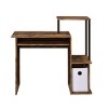 INFURNIC Desks Black Computer Desk with Keyboard Tray and Open Shelving Easy to Assemble Strong and Durable, Brown, 37.5"*16.5"*34.5" - 3 of 4