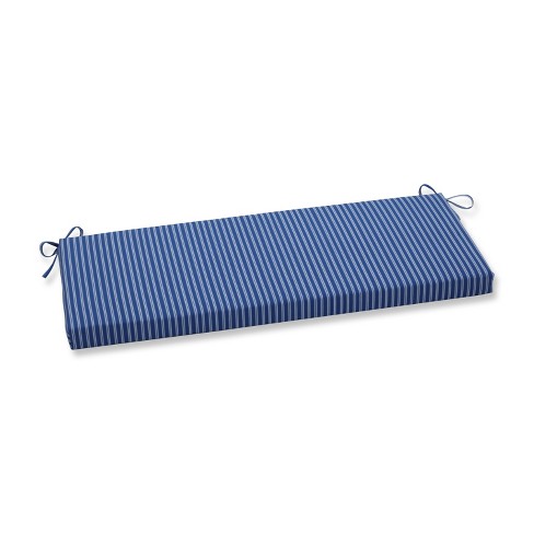 Resort Stripe Outdoor Bench Cushion Blue - Pillow Perfect : Target