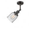 Bell - 1 Light Semi-Flush Mount In Industrial Style-13.5 Inches Tall and 5 Inches Wide - 3 of 3
