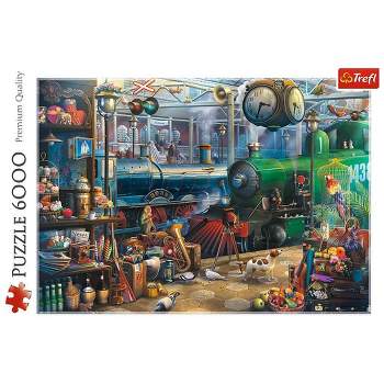 Trefl TrainStation 6000pc Puzzle: Brain Exercise, Creative Thinking, Travel Theme, Gender Neutral, Cardboard Jigsaw