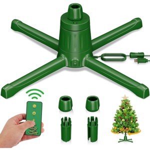 360 Degree Rotating Tree Stand for Artificial Christmas Trees for up to 9-FT (2024) - 1 of 4