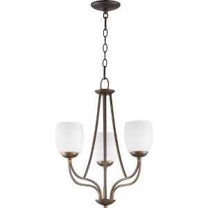 Quorum Lighting Willingham Chandelier, 3 Lights, Oiled Bronze - 1 of 1