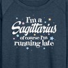 Women's - Instant Message - I'm A Sagittarius Lightweight French Terry Wide Neck Long Sleeve Graphic Shirt - 2 of 4