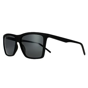 Polaroid PLD 2050/S 807_M9 Unisex Rectangle Polarized Sunglasses Black 55mm - 1 of 3