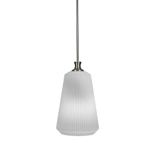 Toltec Lighting Carina 1 - Light Pendant in  Brushed Nickel with 11" Opal Frosted Shade - 1 of 1