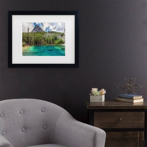 Trademark Fine Art Pierre Leclerc Grassi Lakes Matted Framed Art - 1 of 4
