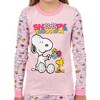 Peanuts Snoopy and Woodstock Girls' Pajamas Tight Fit Sleep Set - 2 of 4