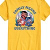 Men's - Lilo and Stitch - Family Means Everything Short Sleeve Graphic T-Shirt - 2 of 4