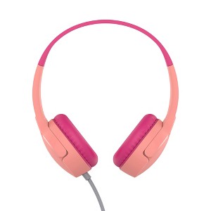 Belkin Soundform Mini Wired Headphones For Kids With Built-In Microphone Pink, AUD004btPK - 1 of 4