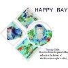 HAPPY BAY Hawaiian Shirts Womens Summer Beach Party Blouse Shirt Collared Colorful Button Up Short Sleeve Dress Tee Shirts Tops for Women - 4 of 4