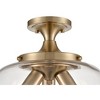 Millennium Lighting Ashford 3 - Light Flush Mount in  Modern Gold - 4 of 4