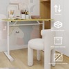 Okak 39.37IN Height-Adjustable Small Desk, Computer Desk with Multi-Purpose Design, Writing Desk for Living Room, Office, Classroom - 4 of 4