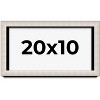 PosterPalooza | Panoramic Minimalist Shadow Box Silver Picture Frame - UV Acrylic, Backing, Hanging Hardware - 2 of 4