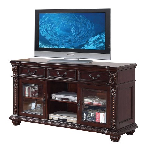 Anondale Tv Stand Cherry Acme Furniture Target