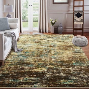 Machine Washable Area Rugs 8×10 Living Room Rug with Non-slip Backing, Non Shedding Modern Abstract Rug for Bedroom Dining Room Office - 1 of 4