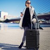 Costway 20'' Carry-on PC Hardside Suitcase TSA Lock w/ Front Pocket & USB Port Black - 2 of 4
