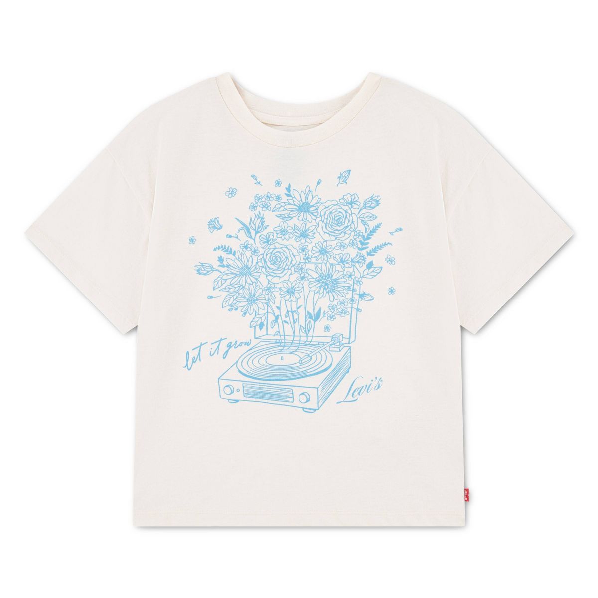 Levi's® Girls' "Let It Grow" Oversized T-Shirt White - thumbnail 5