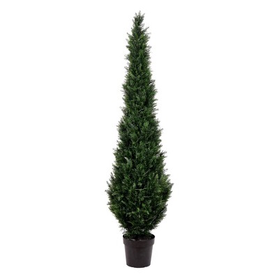 7' Artificial Potted Cedar Tree (UV) - Vickerman