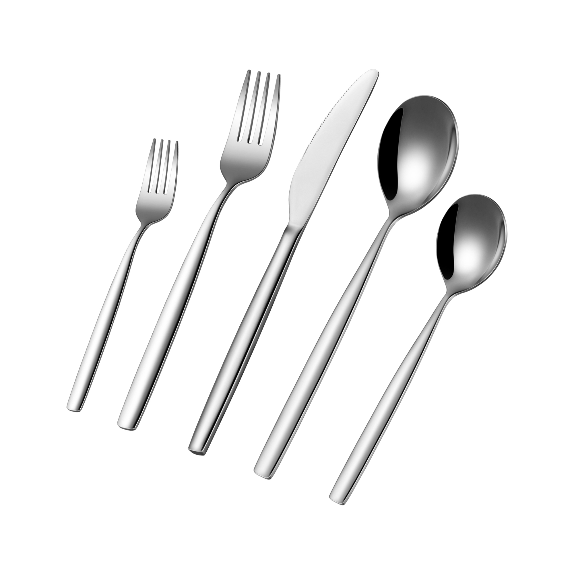 30 Piece Utensils Set Silverware Service for 6, Stainless Steel Flatware Set, Dishwasher Safe