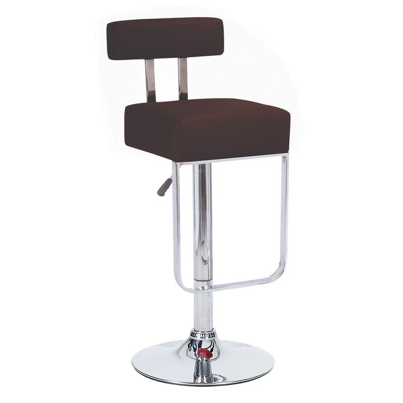Modern Home Blok Contemporary Adjustable Height Counter/Bar Stool (Coffee Brown), 1 of 3