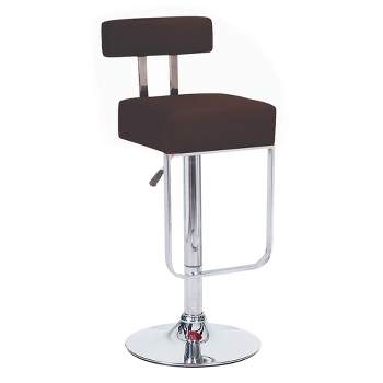 Modern Home Blok Contemporary Adjustable Height Counter/Bar Stool (Coffee Brown)