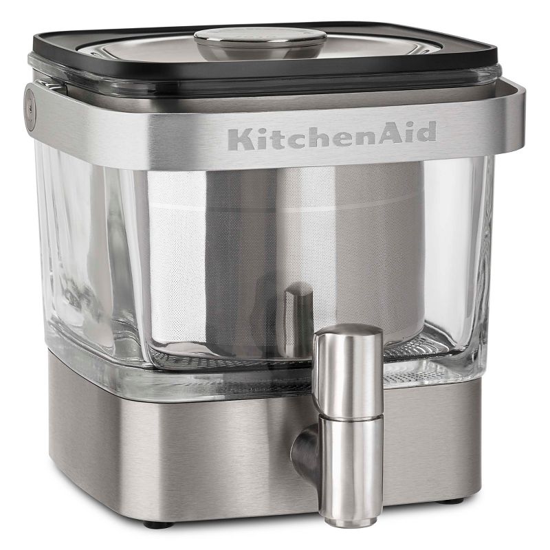 KitchenAid 28 oz Cold Brew Coffee Maker - Brushed Stainless Steel, 1 of 9