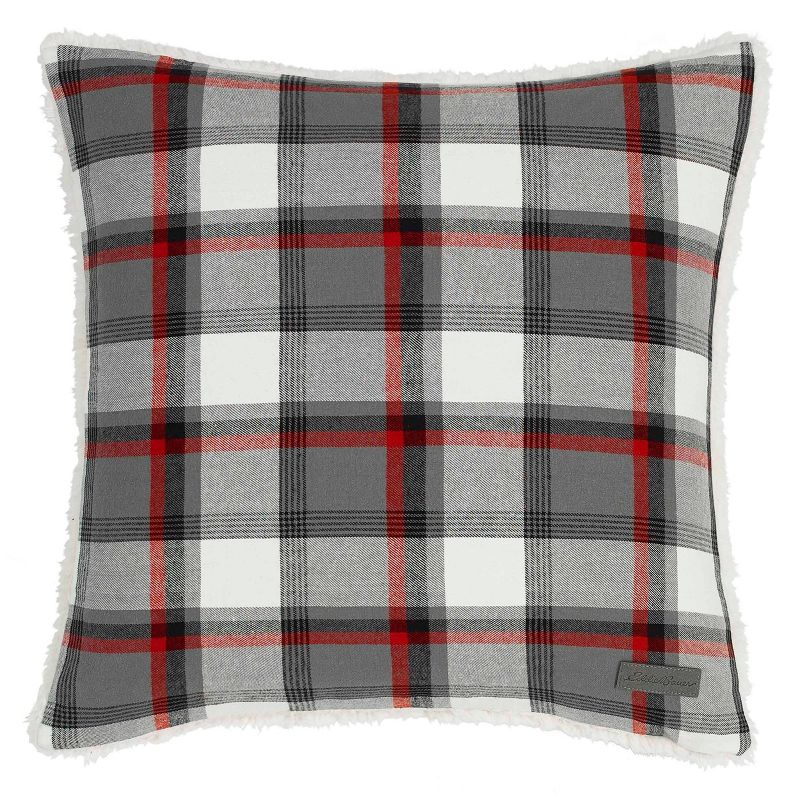Wallace Plaid Throw Pillow Gray - Eddie Bauer, 3 of 12