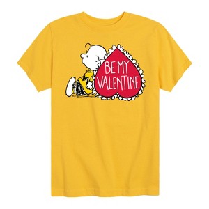 Boys' - Peanuts - Be My Valentine Short Sleeve Graphic T-Shirt - 1 of 4