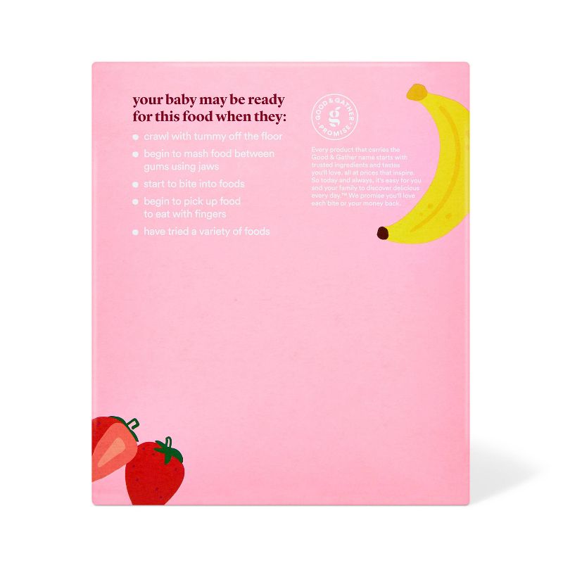 Banana Strawberry Teething Wafers Baby Snacks - 1.76oz/12pk - Good &#38; Gather&#8482;, 5 of 9