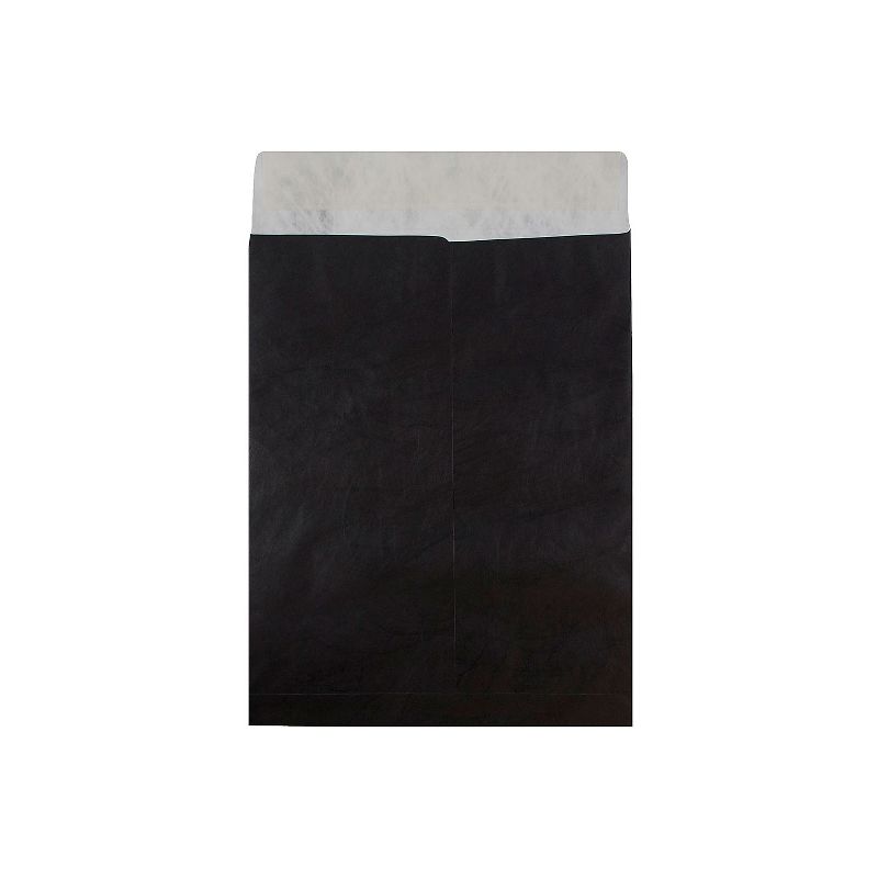 JAM Paper 11.5 x 14.5 Tyvek Tear-Proof Open End Catalog Envelopes Black V021386, 2 of 3