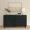 Plank+Beam 6 Drawer Dresser with Brass Handle - 2 of 4