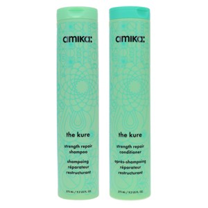 Amika The Kure Strength Repair Shampoo 9.2 oz & The Kure Strength Repair Conditioner 9.2 oz Combo Pack - 1 of 4