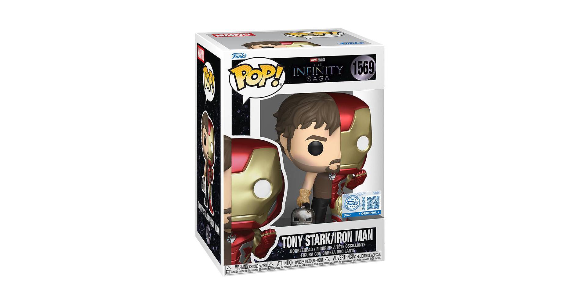 Funko POP Marvel: Split - Iron Man/Tony Stark