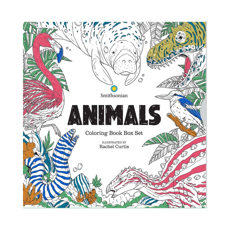 Animals: A Smithsonian Coloring Book Box Set - by  Smithsonian Institution (Mixed Media Product), 1 of 2