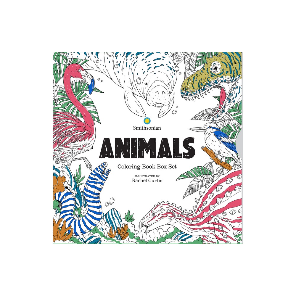 Animals: A Smithsonian Coloring Book Box Set - by Smithsonian Institution (Mixed Media Product)