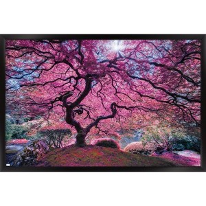Trends International Pink Tree 2 by Moises Levy Framed Wall Poster Prints - 1 of 4