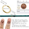 18K Real Gold Plated Sleeper Hoop Rings - Surgical Steel Body Piercing Jewelry for Nose, Septum, Helix, Daith, Lip, Nipple & More - 2 of 4