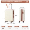 28" Hardside Expandable Carry-On Luggage with Spinner Wheels, Lightweight Suitcase with TSA Lock - 2 of 4