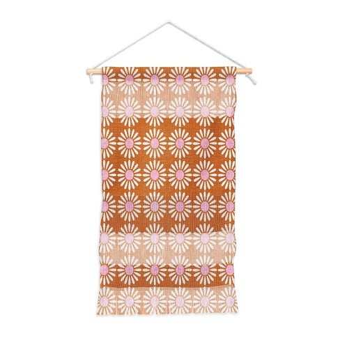 Schatzi Brown Retro Jumbo Daisy Fiber Wall Hanging Orange - Deny Designs - image 1 of 3